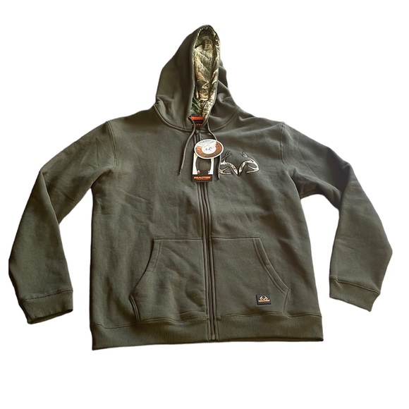 Realtree - Zipped Fleece Line Hooded Sweatshirt - Picture 5 of 5